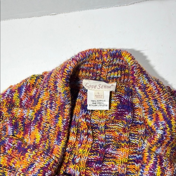 Orange and Purple Knit Shorts - Picture 2 of 3